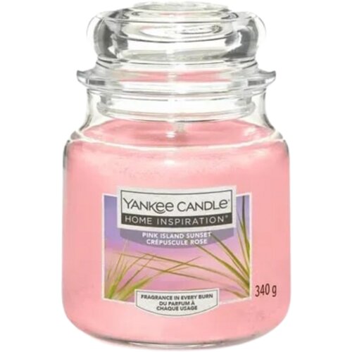 Yankee Candle Home Inspiration sveča v kozarcu Pink Island Sunset - Medium Cene