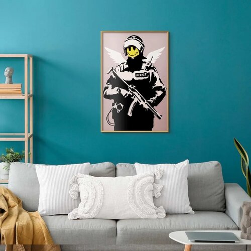  Plakat - Policeman 21x30 Zlatni okvir Cene