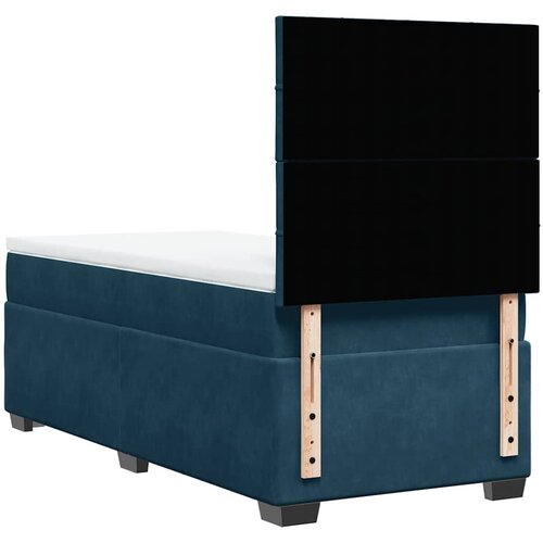 Box spring krevet s madracem plavi 100x200 cm bar&amp;scaron;unasti Slike