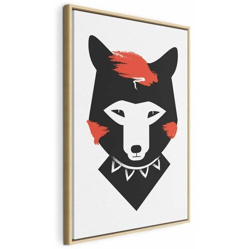  Slika - Polite Fox (1 Part) Vertical 80x120 U prirodnom drvenom okviru Cijene