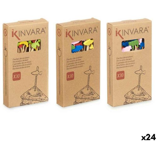  Set &Scaron;tapića za Ro&scaron;tilj &Scaron;iljak ukra&scaron;en Bambus 2 5 x 0 4 x 12 5 cm (24 kom.) Cijene