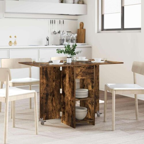 Blagovaonski stol 115 x 70 x 75 cm Konstruirano drvo - Dimljeni hrast Cene