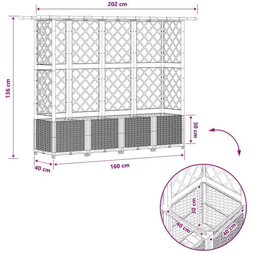  Povi&amp;scaron;eni krevet s mrežom i krovom Svjetlosiva 202 x 40 x 136 cm Slike
