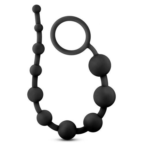  Analne kuglice Adventures Platinum Anal Beads, 31.7cm, Crne Cene