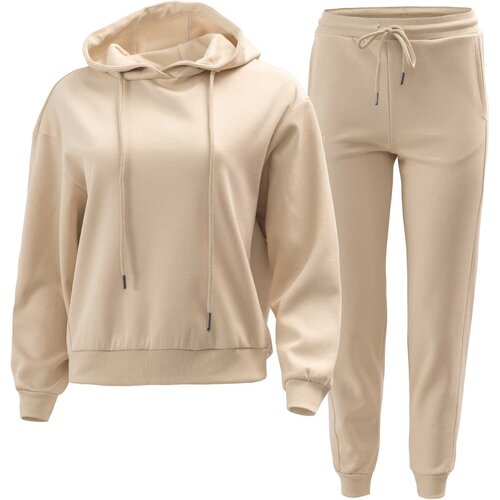 BRILLE ženska komplet trenerka frida hoody, bež Cene