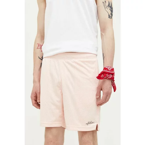 Hollister Co. Kratke hlače moški, roza barva