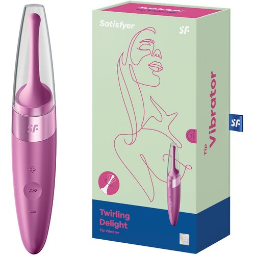 Satisfyer vibrator Twirling Delight, rdeč Slike