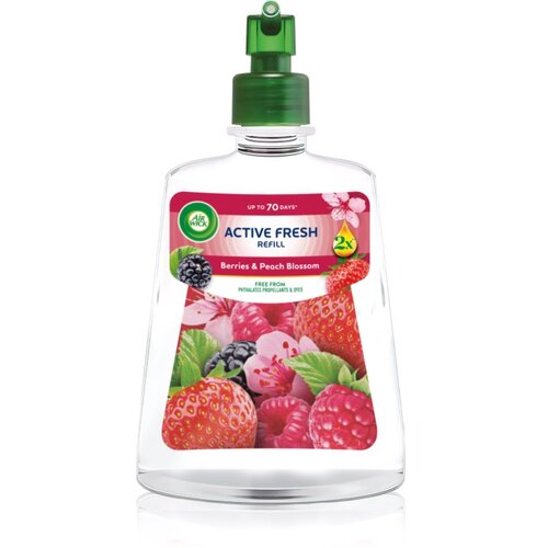Air Wick Active Fresh Berries &amp;amp; Peach Blossom osvežilec zraka nadomestno polnilo 228 ml Slike
