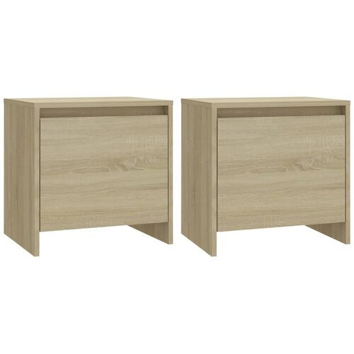 vidaXL Nočna omarica 2 kosa sonoma hrast 45x34x44,5 cm iverna plo&scaron;ča, (20624328) Cene