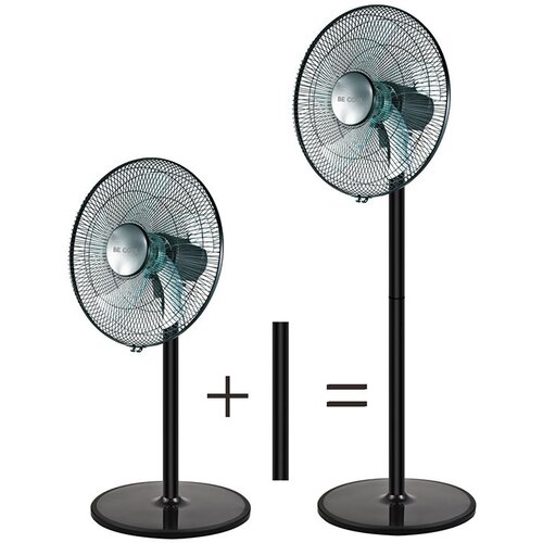 BE COOL Ventilator s podstavkom 2v1, 40 cm, črn Cene