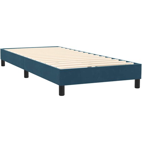 Box spring krevet s madracem tamnoplavi 80x220 cm bar&amp;scaron;unasti Slike