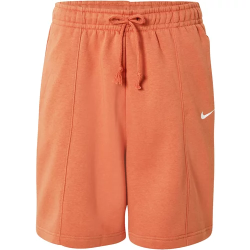 Nike Sportswear Hlače narančasto crvena / bijela