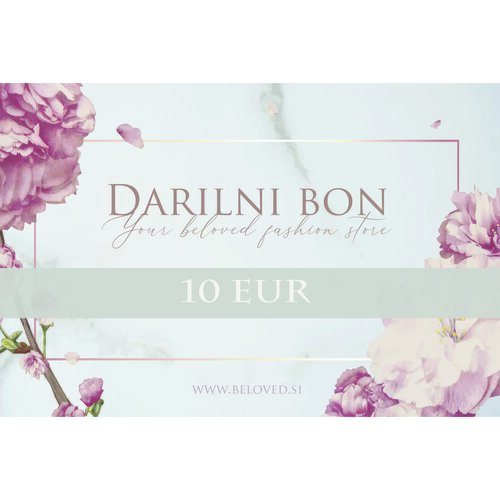 Beloved Darilni bon v vrednosti 10 eur Cene