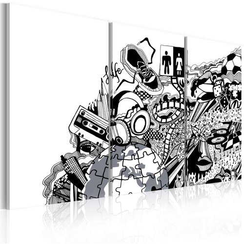  Slika - Artistic mess - triptych 120x80 Slike