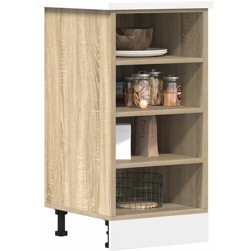 VidaXL Spodnja omarica Sonoma Oak 40x44,5x81,5 cm Inženirski les Slike