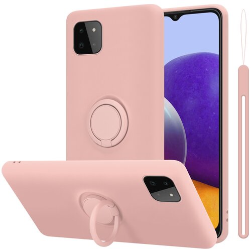 Cadorabo Ohi&scaron;je, združljiv s Samsungom v tekoči roza barvi - za&scaron;čitni pokrov iz fleksibilnega silikona TPU z obročem, (20591593) Cene