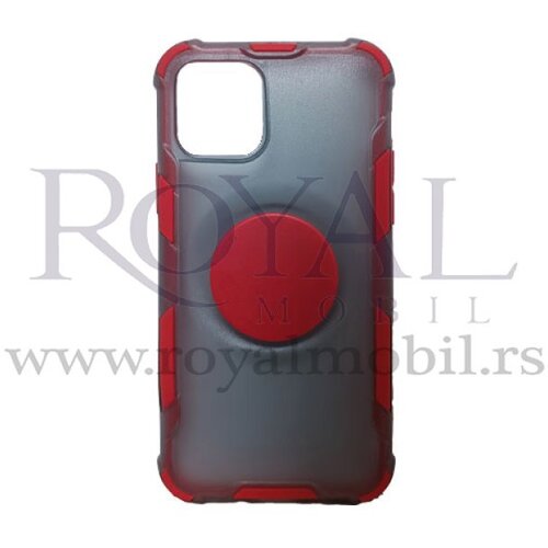  futrola pop socket mat za iphone 11 pro (5.8) crvena Slike