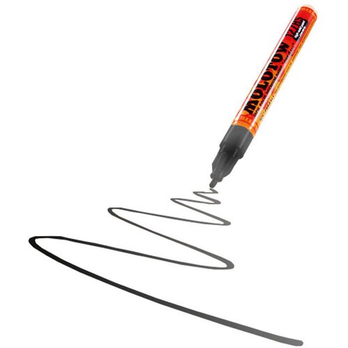  Akrilni marker MOLOTOW - ONE4ALL 2mm  Metallic Black Cene