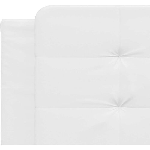 Krevet s madracem bijeli 200x200 cm umjetna koža Slike