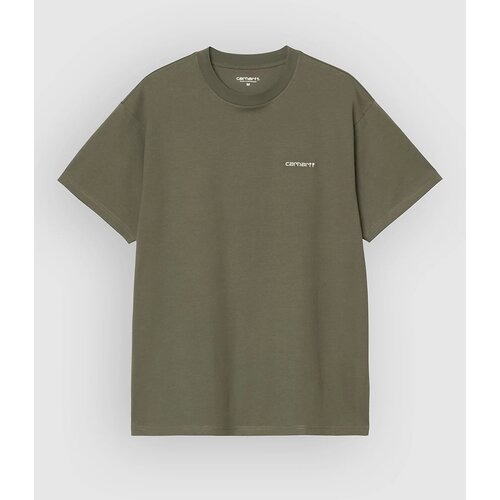 Carhartt WIP Script Embroidery T-shirt leaf / white Slike