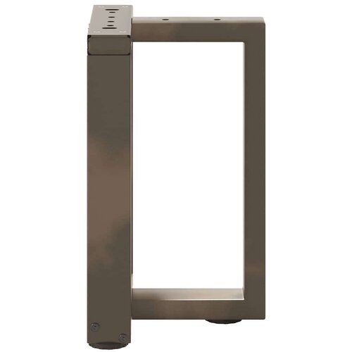  Noge za stolić T-oblika 2 kom prirodni čelik 28x25x(42-43)cm Slike