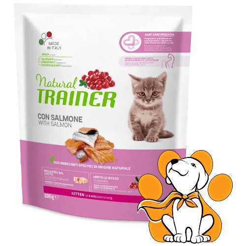Natural trainer cat Kitten With Salmon 300g, Hrana Za Mačiće Sa Mesom Lososa Cene
