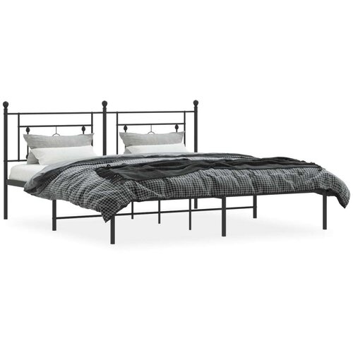  okvir za krevet s uzglavljem crni 183x213 cm Slike