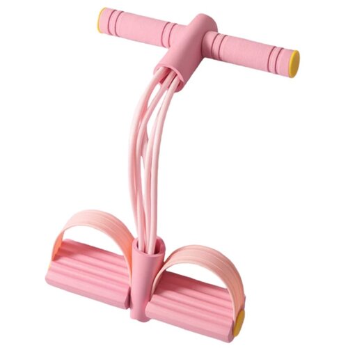 INF 6-Cevni Trak za Upor z Nožnimi Pedali &ndash; Vadba za Trebuh in Jedro, Joga in Fitnes za Domačo Telovadnico Pink, (5000243347) Cene