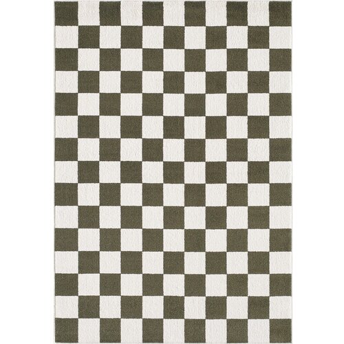 ESTE Zelena/kremno bela preproga 160x230 cm Bistro &amp;ndash; Slike