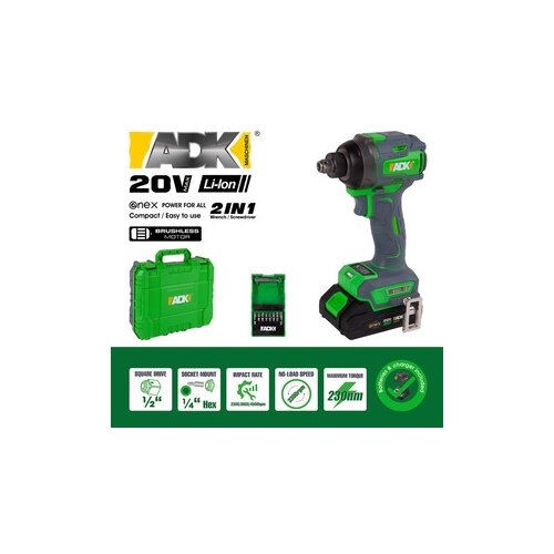 ADK akumulatorski udarni odvijač 20V SF4F110 ENEX 1 x 2.0AH Cene