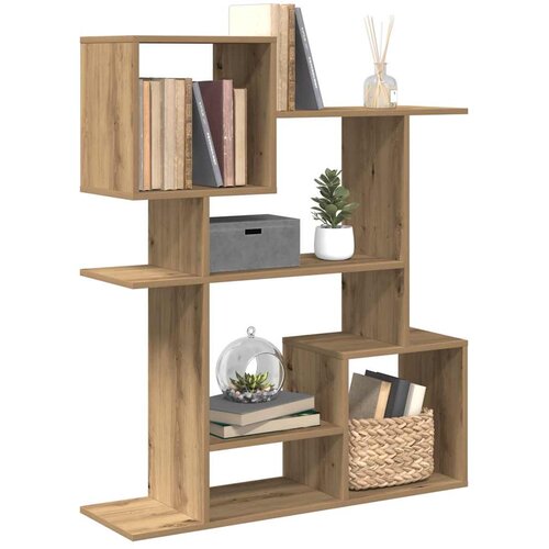 Pregrada / regal za knjige boja hrasta 92x29x112 cm drveni Cijene