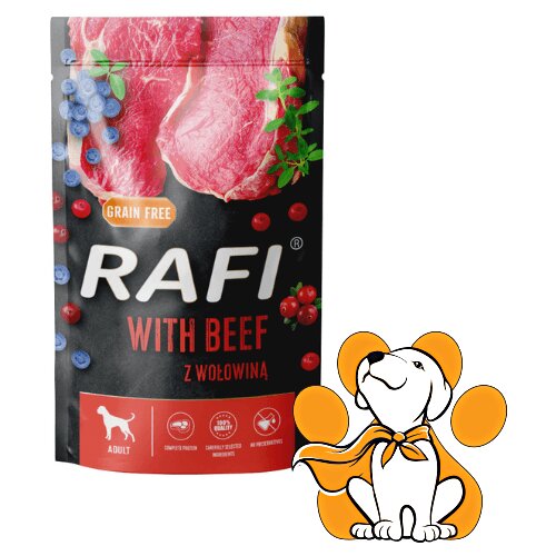 Rafi Dog Grain Free Beef 500g, Vlažna Hrana Sa Govedinom Za Uravnoteženu Ishranu Cene