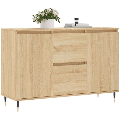 VidaXL Komoda boja hrasta sonome 104x35x70 cm od konstruiranog drva Slike