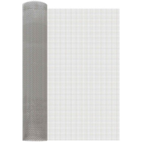 vidaXL Mrežna tkanina 60 x 1000 cm 6 Mesh Nehrđajući čelik 201 Srebrna - 60 x 1000 cm 6 mreža Cene