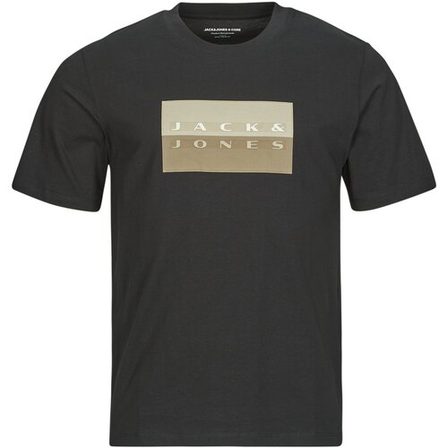 Jack & Jones Mu&scaron;ka majica Jcofusion Dots Print Tee Ss Crew Sn, Crna Cene