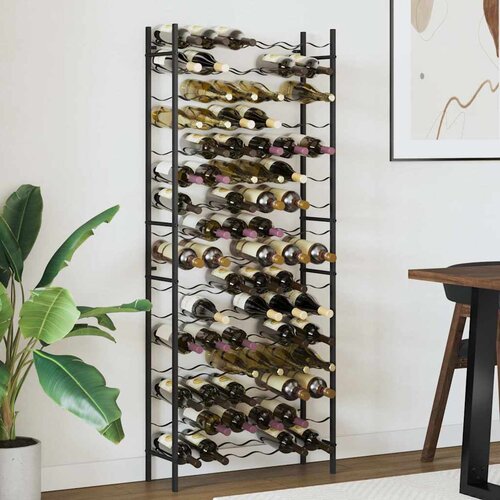  Stalak za vino za 96 boca crni željezni Cijene