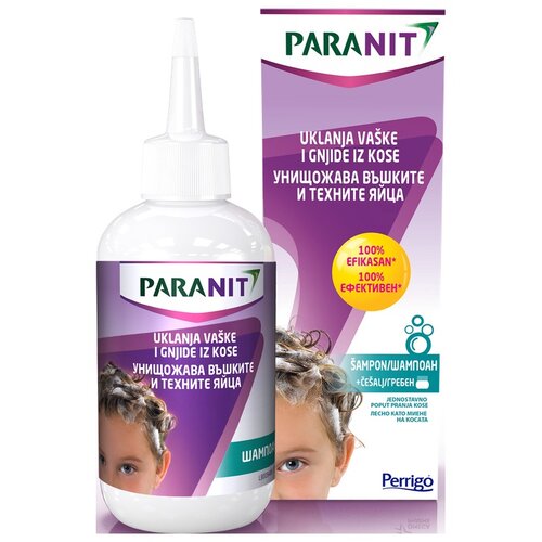 Paranit &amp;scaron;ampon za va&amp;scaron;ke i gnjide 200 ml + če&amp;scaron;alj Slike