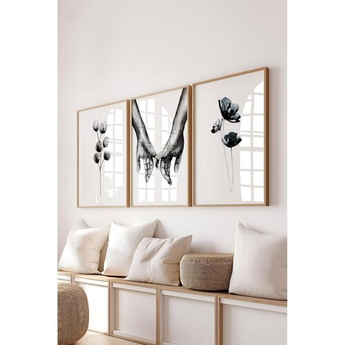 WALLXPERT Ç-300752 - 3040 set dekorativnih slika u više boja (3 komada) Cene