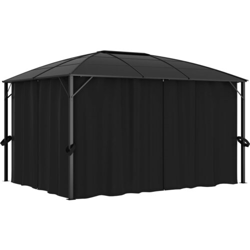 vidaXL Sjenica sa zastorima 400 x 300 x 265 cm antracit Cijene