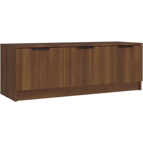 Maison Chic TV omarica - TV stojalo - Televizijska omarica rjavi hrast 102x35x36,5 cm inženirski les, (21701236) Cene