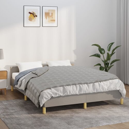 VidaXL Te&amp;scaron;ka deka siva 140x200 cm 6 kg od tkanine Slike