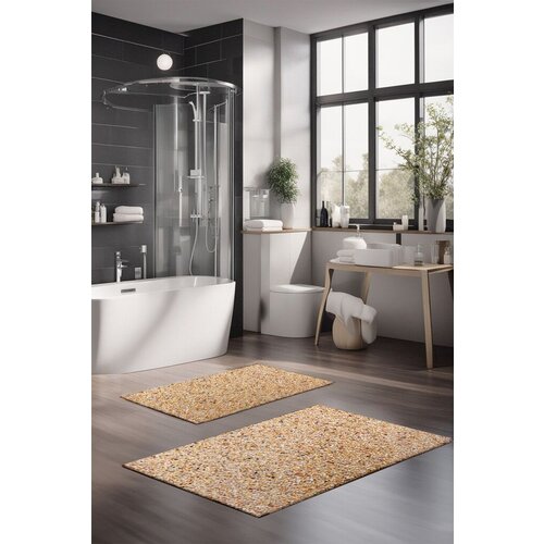 Lessentiel Maison set prostirki za kupatilo CT-5173, 2 komada, &amp;scaron;arena Slike