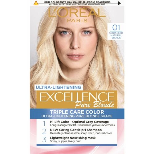 Loreal paris excellence pure blond 01 boja za kosu Slike