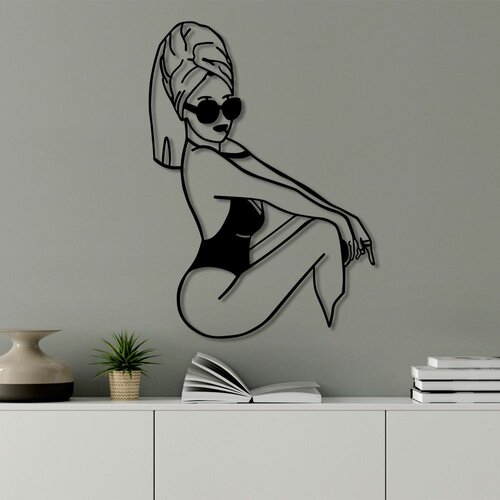 Wallity Dekorativni metalni zidni ukras Cool Woman Slike