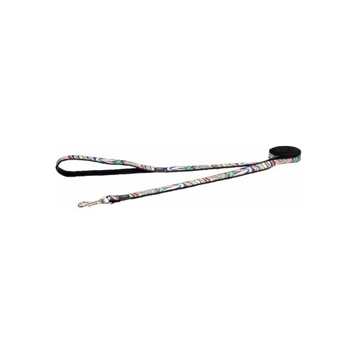 Rogz fashion povodac za pse wild stripes, m, 1.8m/20mm, roze Cene