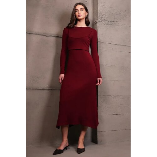 Trend Alacati Stili ženska bluza Alc-X15007, bordo Slike