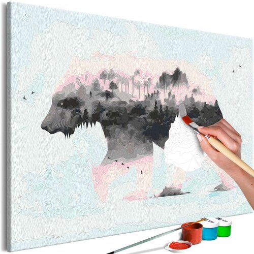  Slika za samostalno slikanje - Pastel Teddy Bear 60x40 Slike