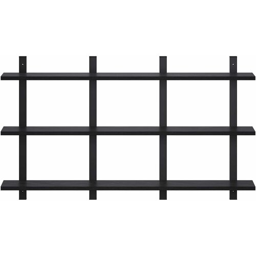  Zidna polica Crni hrast 102 x 13.5 x 58 cm Konstruirano drvo Slike