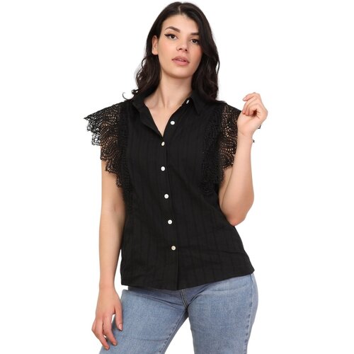 La Modeuse Srajce & Bluze 71561_P168290 Črna Cene