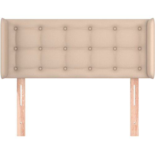  Uzglavlje s u&amp;scaron;ima boja cappuccina 103x16x78/88 cm umjetna koža Slike